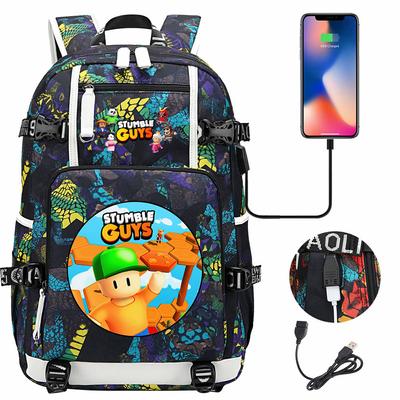 Business Laptop Rucksack mit USB Ladeanschluss Wasserdichter Rucksack für Männer und Studenten