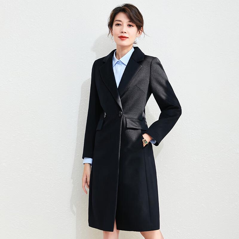 

Элегантное женское шерстяное пальто средней длины от Trueman L