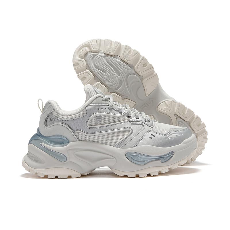 Fila Fusion EVA Soft Candy Versatile Fashion Comfortable Wrap Resilient Wear-Resistant Low-Top Casual Shoes Women Sneaker Gray T12W511002FVS