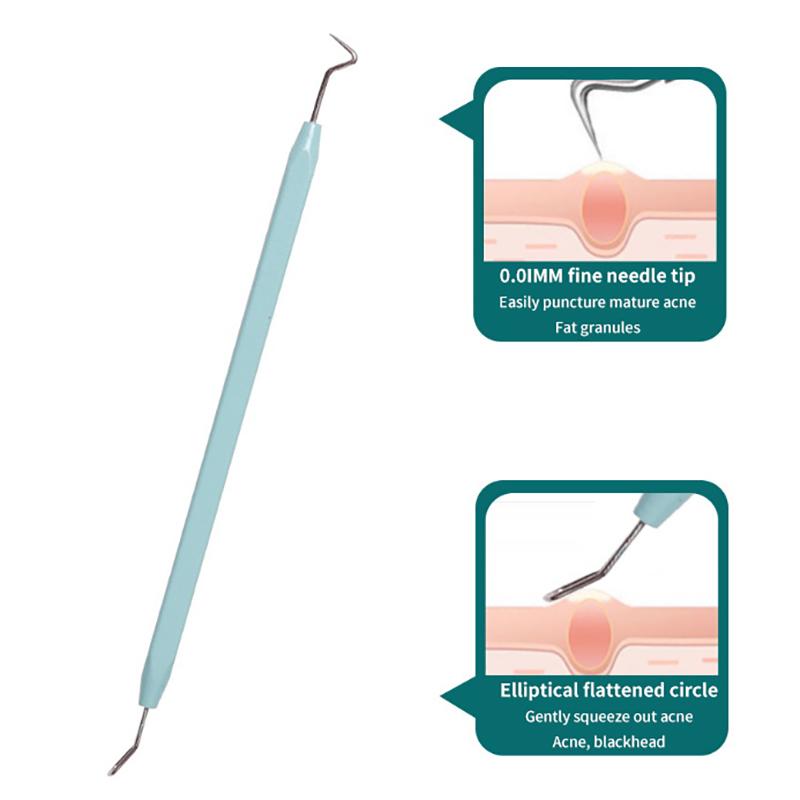 Stainless Steel Blackhead Remover Extraction Pimple Comedone Acne Extractor Whitehead Blemish Popper