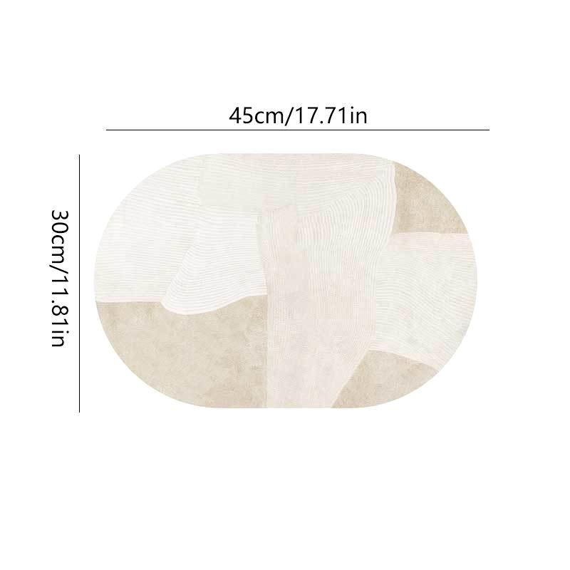Leather Placemat Oval Oil-Proof Table Mat Home Dining Kitchen Table Placemat Design Dining Waterproof Heat Resistant Home Decor