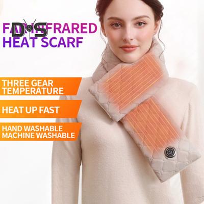 Heated Neck Scarf USB Charging Electric Heating Pad 3 Heat Settings Lightweight Neck Gaiter Snowproof Electric Heating Wrap