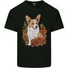 Corgi Dog With Flowers Kids T-Shirt Childrens