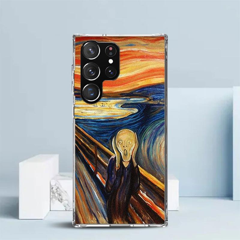 Van Gogh Oil Art Painting Phone Case For Samsung Galaxy S24 S25 Edge S26 Ultra S22 S23 Plus S21 + S20 FE Soft TPU Back Cover Gal