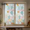 Geen Lijm Raamfolie Privacy Statisch Glas Sticker Zonder Lijm Ondoorzichtig Retro Gekleurd Decal Decor Makkelijk te Onderhouden voor Badkamers en Slaapkamers