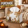 1pc Wild Woodland Fauna Tissue Box | Multi-Functional Fall Napkin Dispenser, Suitable for Home, Thanksgiving Parties, Bear Fox Mammal Flora - Hot Seas