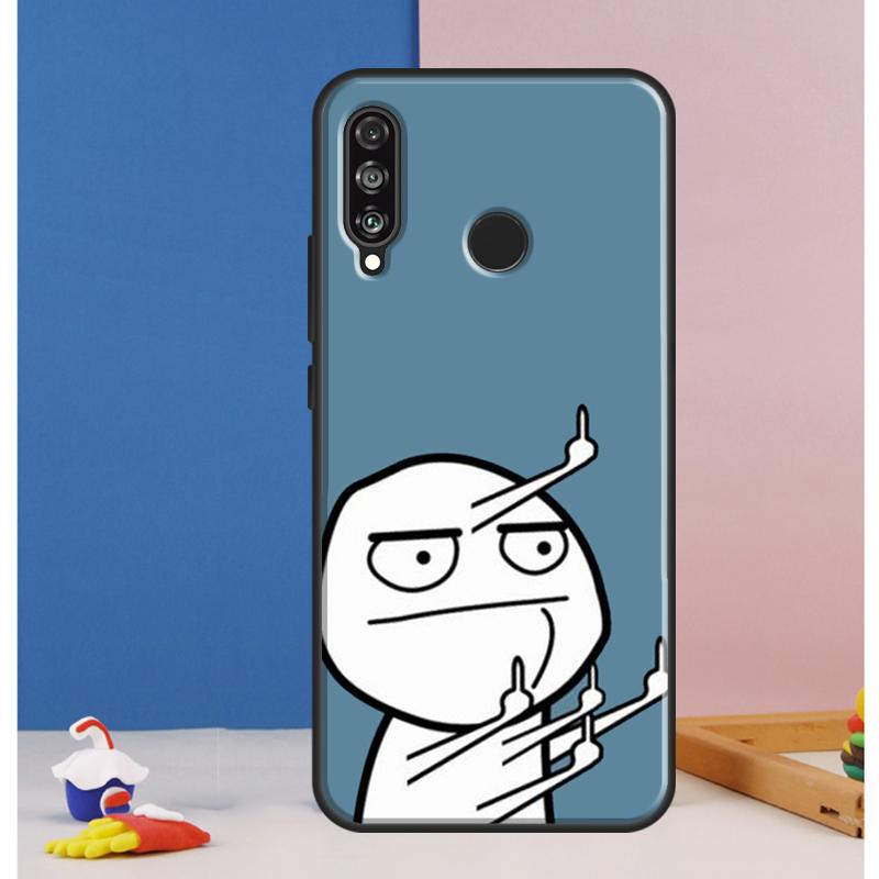 Funny Man Middle Finger Case For Huawei Nova 10 9 SE 8i 11i 12i 12s Y60 Y61 Y70 Y90 Y72 Y73 Y91 P60 Pro P30 P40 Lite