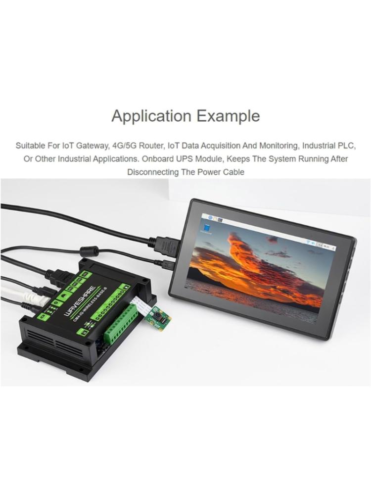 Industrial IoT Wireless Expansion Module Designed for RPi Compute Module 4G/5G Wireless Expansion Board with UPS Module