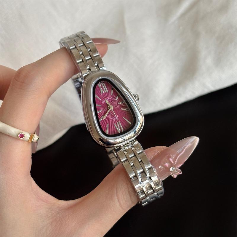 Snakehead Steel Belt Chain Watch Women's Light Luxury Commuting High Sense Simple Quartz Women's Watch