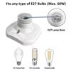 Set of 6 E27 Ceiling Sockets to Screw AC 220-240V, Socket Holder for LED Bulb, Ceiling Base Base E27 Socket
