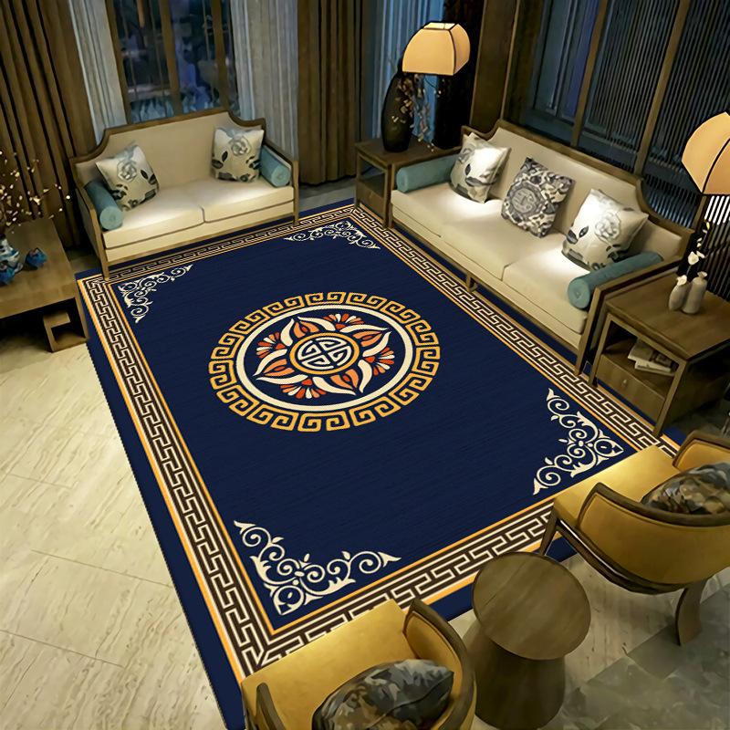 New Chinese Style Living Room Carpet Simple Coffee Table Sofa Floor Mat Bedside Carpet Easy To Maintain