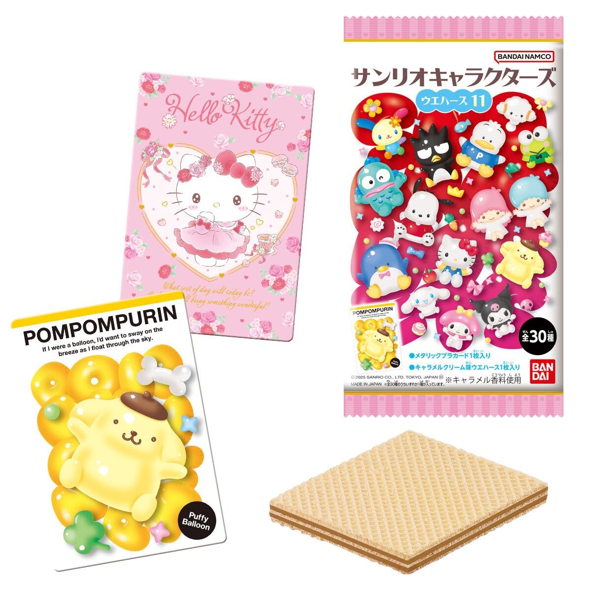 

Вафельные печенья с персонажами Sanrio 11 штук (Коробка 20) (Конфеты-игрушки)