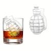 1/5sets Silicone Grenade Ice Cube Mold, 3D Novelty Tray for Whiskey & Cocktails, Easy Pop Out for Home Bar Party Use