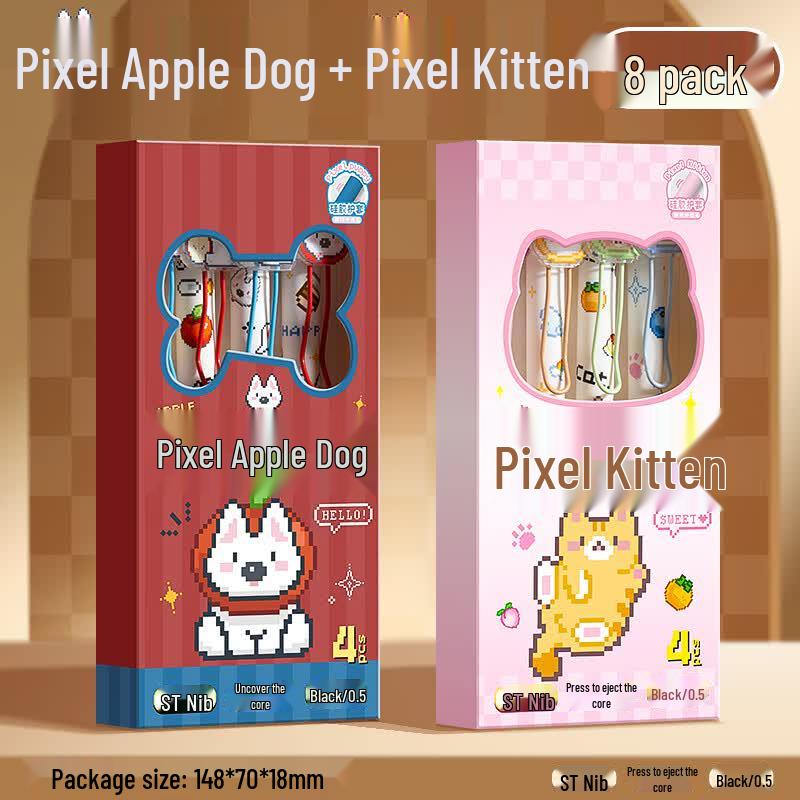 Cartoon Click Gel Pen Set