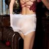 Women Oil Shiny Boxer Briefs Transparent Underwear Erotic Lingerie Female Underpants Ultra Thin Panties See Through Knickers