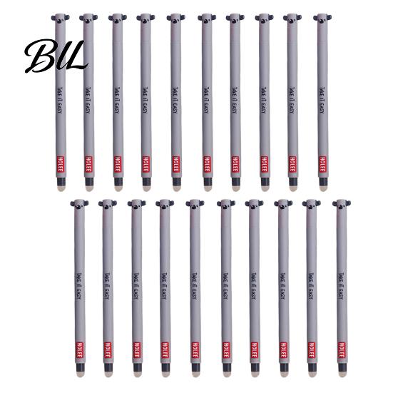Soft Rubber Grip Pen 20Pcs Cartoon Animal Erasable Gel Pens for Kids 0.7mm Cute Cap Design Smooth Writing Stationery Easy Erase Fun School Supplies