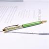 Penna a sfera Fluent Write Scrittura fluida Impugnatura naturale comoda Penna roller con cristallo finto per la classe