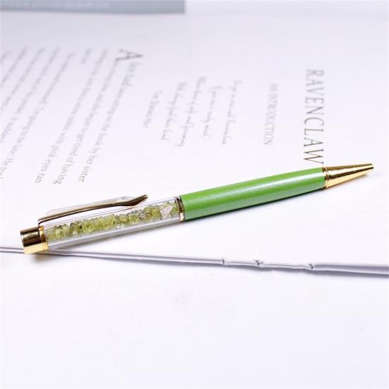 Penna a sfera Fluent Write Scrittura fluida Impugnatura naturale comoda Penna roller con cristallo finto per la classe