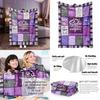 With Blanket Plush Floral And Letter Prints Daily Holiday Gifts And Use Break
