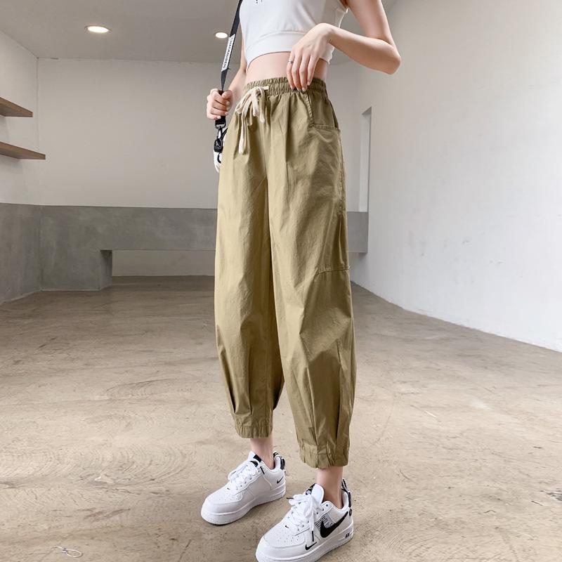 2026 Summer Green Lantern Petite Women s Casual Cropped Workwear Pants L белый