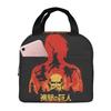 Attack On Titan Anime Insulated Lunch Bag for Kids School Cooler Thermal Food Box Tote Portable Lunch Boxes Container