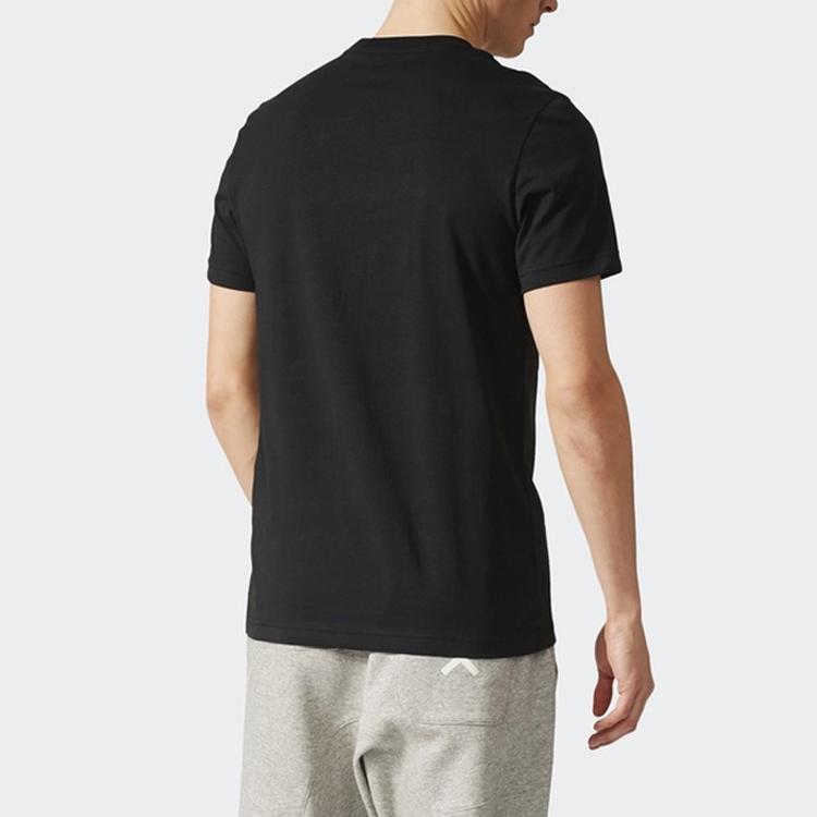 Adidas Originals Trefoil 3M Reflective Animal Graffiti Short Sleeve T-Shirt Men Tops Black BS3167