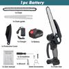 10000RPM 8 Inches Mini Brushless Electric Chain Saw Chainsaw Wood Cutter Pruning Garden Power Tool For 18V Battery