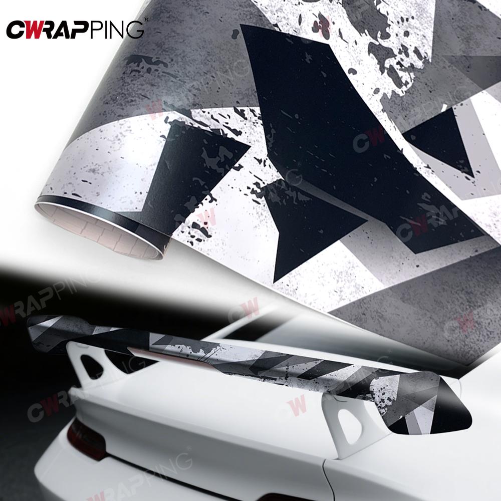 Automotive Wrapping Vinyl Geometry Side Car Adhesive Vinyl Wrap for Car Wrap Full Body Camouflage Ink Splash Self-adhesive Film