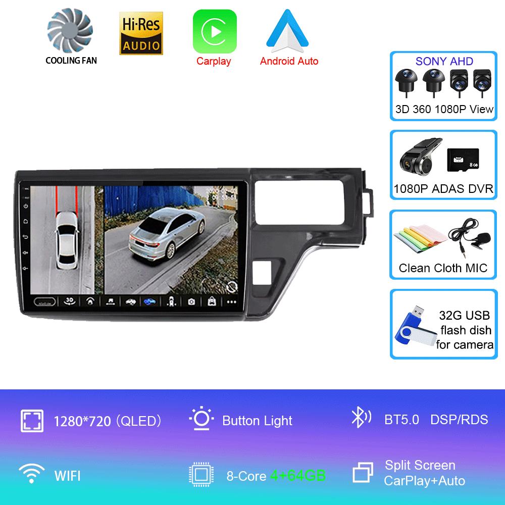 Android 14 Car Radio For Honda Stepwgn 5 2015 - 2021 Right Drive Player Multimedia Navigation Stereo GPS No 2din 2 Din Dvd