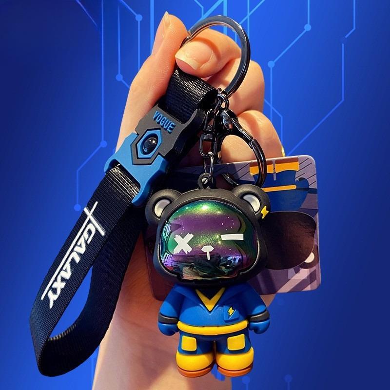 

Bear Keychain Toy Gift, Exquisite Cartoon Hot-glued Figurine Keychain, Couple Bag Pendant, Charm Accessory Repairman James