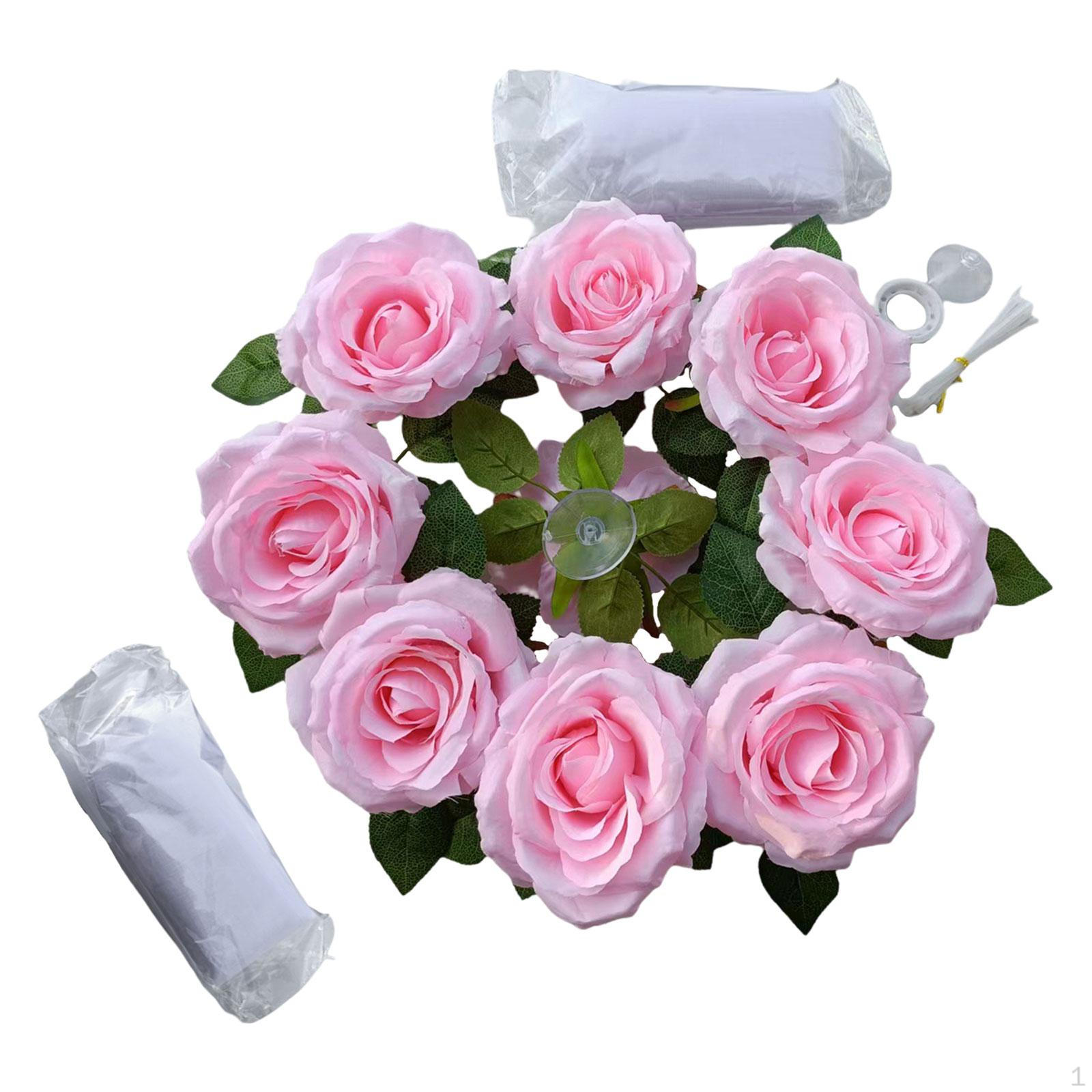 

, Bridal Flower Wedding Car Decoration, Artificial Ribbons Bouquet for Accessories рожевий