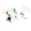 Fly Fishing Flies Kit Fly Fishing Bait Kit with Thrower Hook Swivel Plastic Beads Storage Box