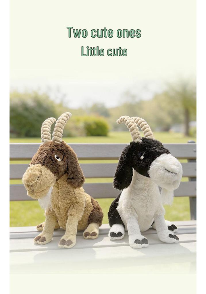 Kirin Gazelle Plush Goat Toy - Zoo Animal Ornament & Kids' Comfort Gift