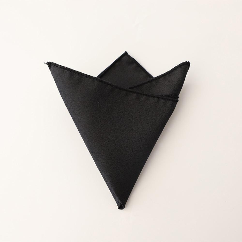 Polyester Men Handkerchief Solid Color Wedding Shirt Accessory Elegant Mens Pocket Square  For Men