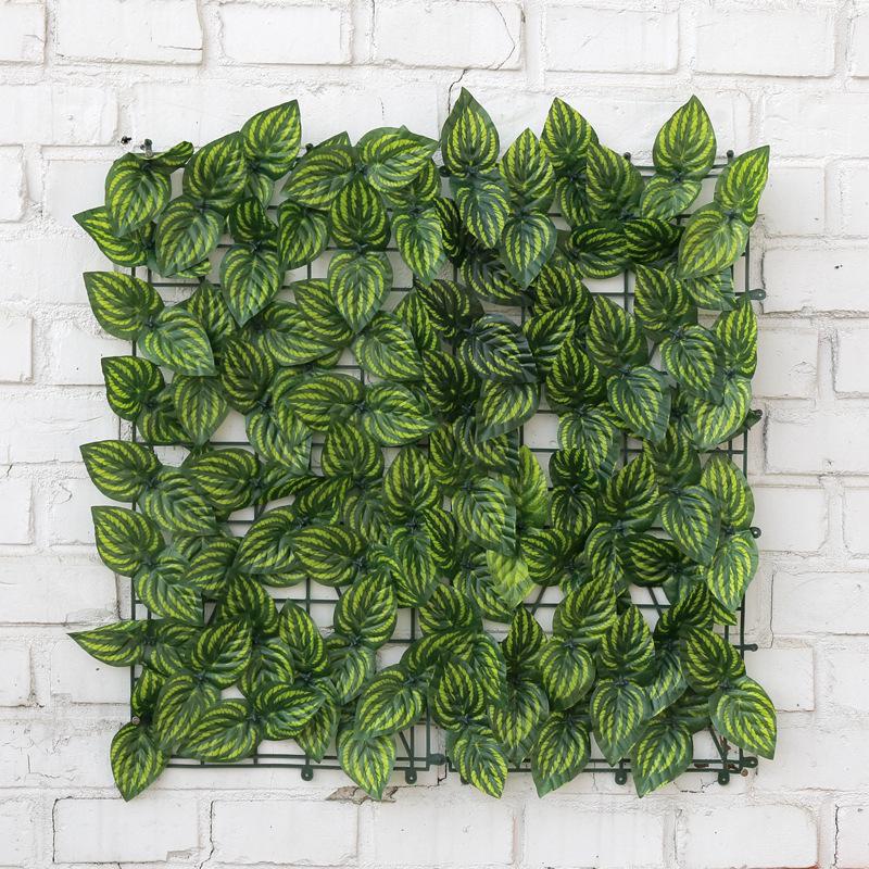 Outdoor Artificial Green Plant Fence with Pothos Leaves – Ideal for Balcony and Garden Decoration