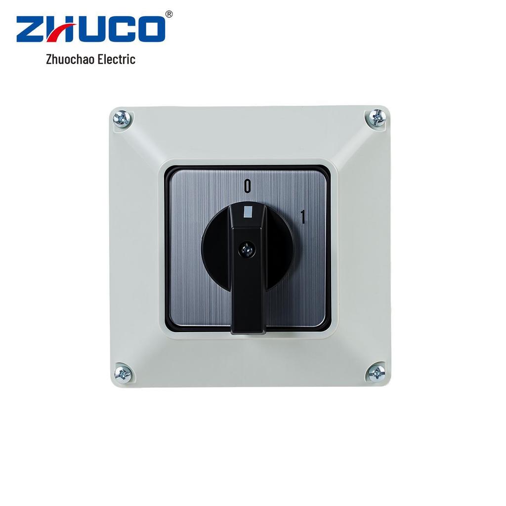 Zhuochao SZW26-32/C02.1BF 01 Two-Position Rotary Switch with Protective Box