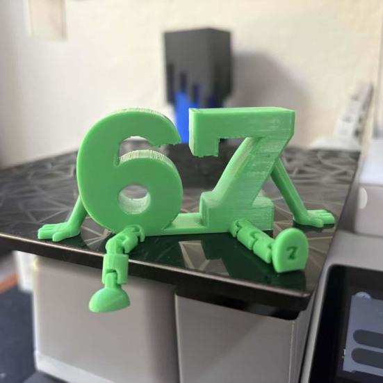 3D-gedruckte 67 Figur mit beweglichen Beinen, beweglichen Gelenken, Six Seven Fidget Toy, Cartoon-Zahl, Desktop-Dekoration, Ornament