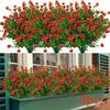 3/8pcs Artificial Flowers For Home And Garden Decor - Realistic Simulation Floral Bouquets And Shrubs For Porch And Outdoor Use