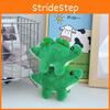Cute Dinosaur Plush Stuffed Animal Green Stegosaurus For Kids Adorable Backpack Decoration