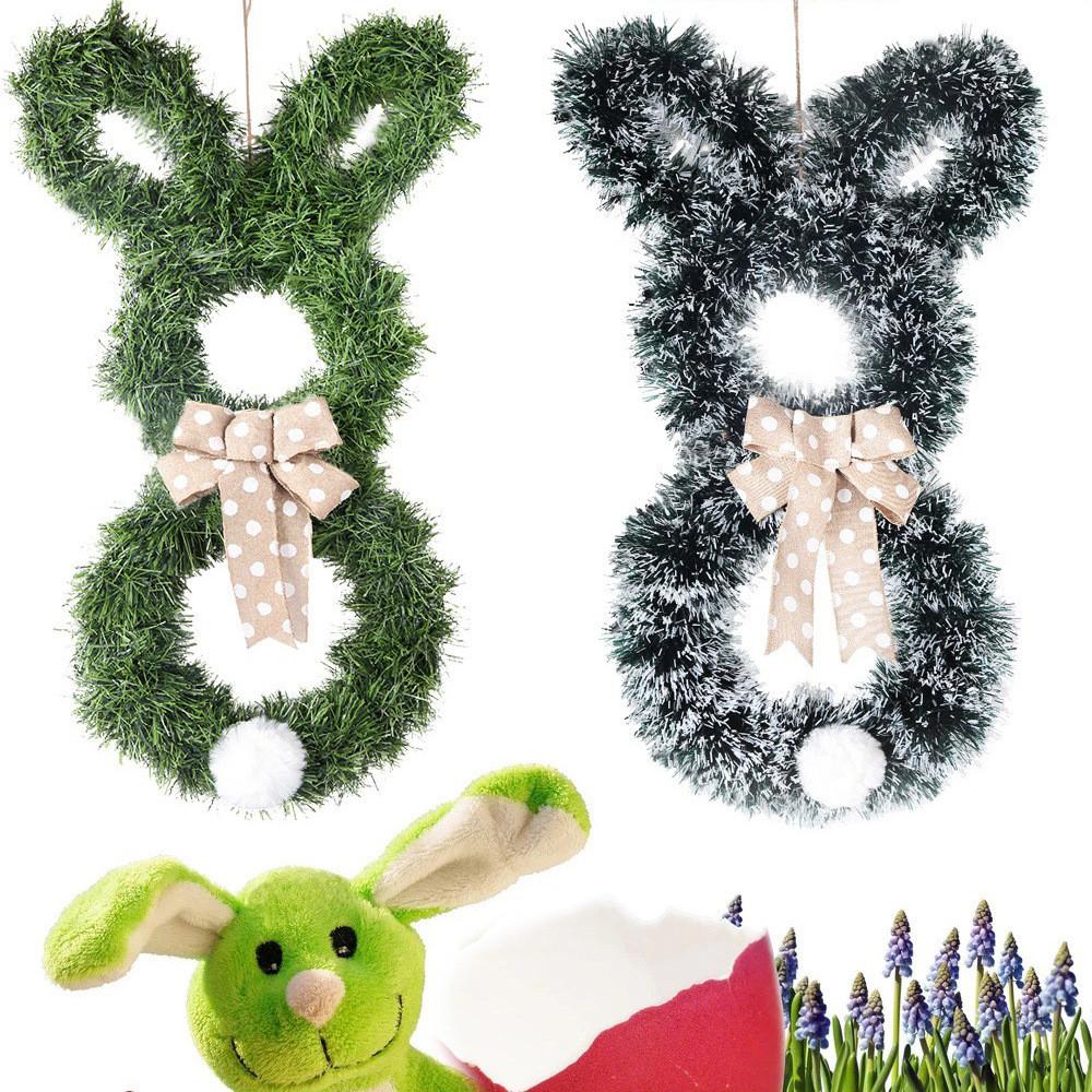 Bunny Adorable Easter Bow Decorative Wreath For Charming Celebrations Holiday