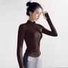 Women's Stretchy Yoga Fitness Zipper Jacket - Long Sleeve Cardigan for Dance, Outdoor, and Travel