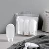 100ml Silicone Travel Bottles Travel Toiletry Bottles Silicon Liquid Travel Bottle Set Travel Size Containers, 3pcs