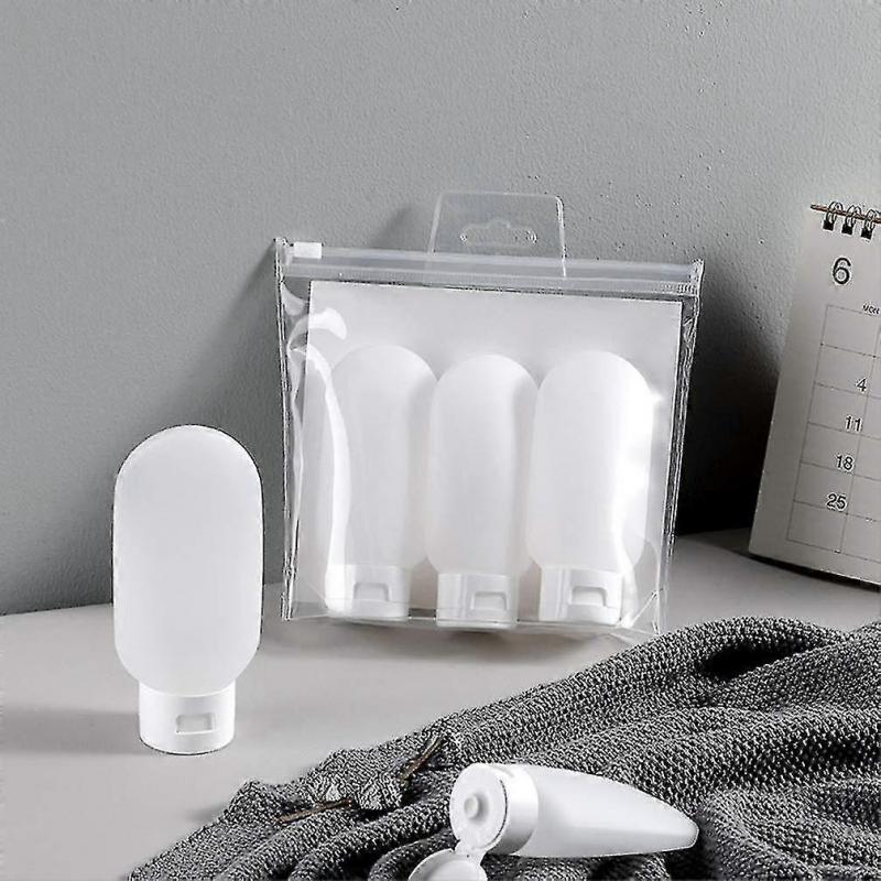 100ml Silicone Travel Bottles Travel Toiletry Bottles Silicon Liquid Travel Bottle Set Travel Size Containers, 3pcs