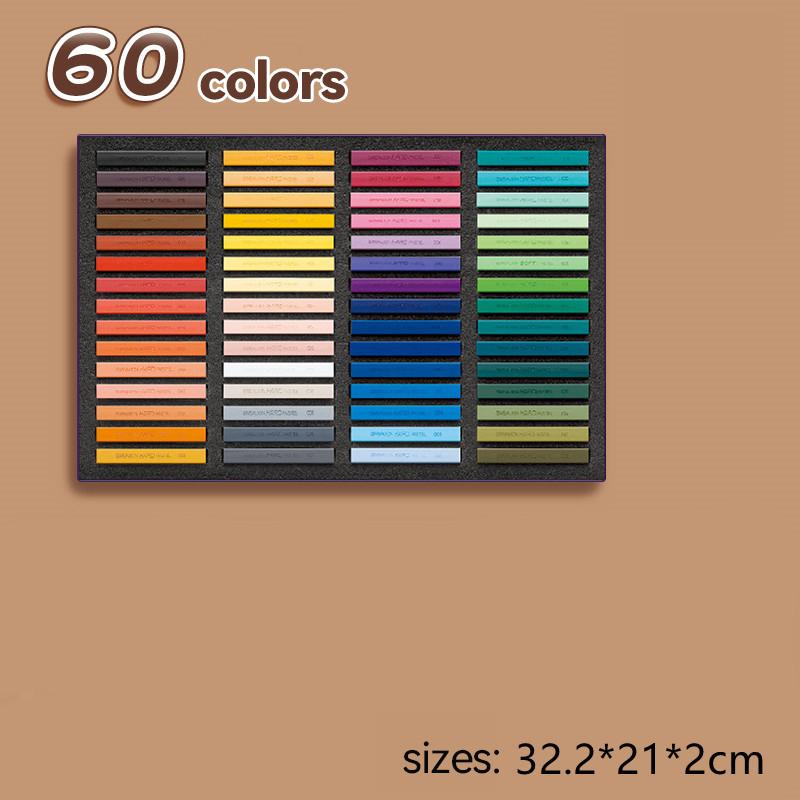 12/24/36/48/60 Colors Artist Soft Pastels Chalk Sticks Crayons Sketch Graffiti Coloring Drawing Supplies Masters Colored Chalk