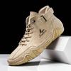 New Handmade Men Boots Design Sneakers Man Outdoor Casual Leather Men Sneakers Ankle Boots Trekking Fall Breathable
