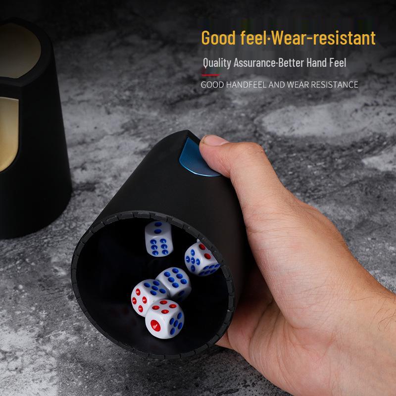 Lyxigt Tärningsset: High-End Shakerkopp för Hem- & Barbruk