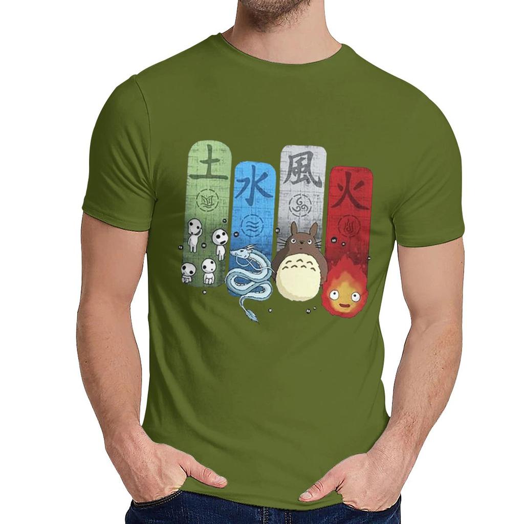 Comfortable Princess Mononoke Totoro Spirited Away T Shirt Men Summer Young Style Classic O Neck Homme