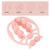 15 Wheels Muscle Roller Multipurpose Use Circular Leg Clamps Handheld Massage Roller  Home Use