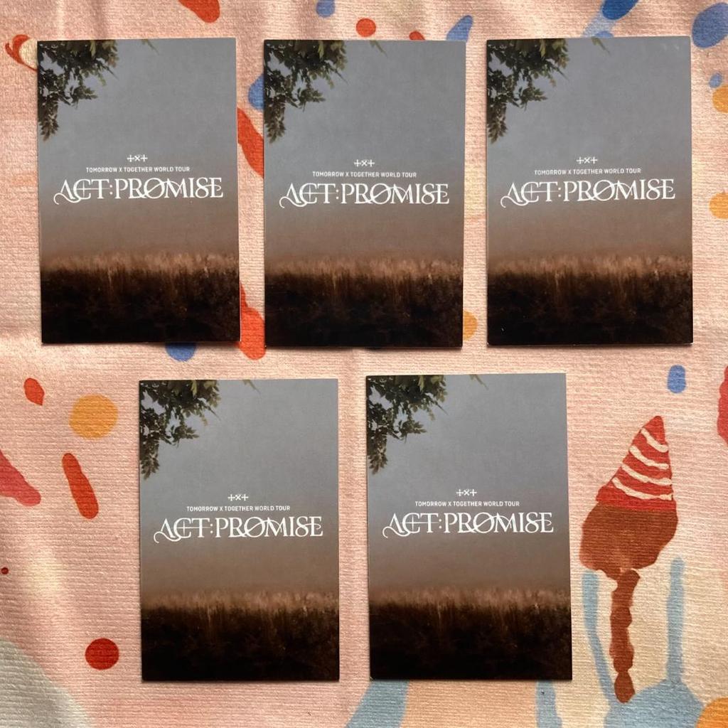 [USED] TXT MOAZONE ACT PROMISE Unconventional Trading Cards (5 pieces)