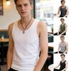 Herren Weste Sommer Ärmellos Rundhals Schlank Passend Tanktops Einfarbige Sport Fitness Camisole Täglich